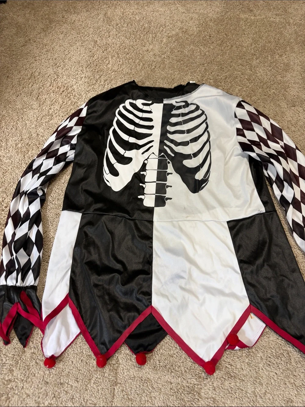 Sinister Jester Halloween Costume Kids XL 14-16